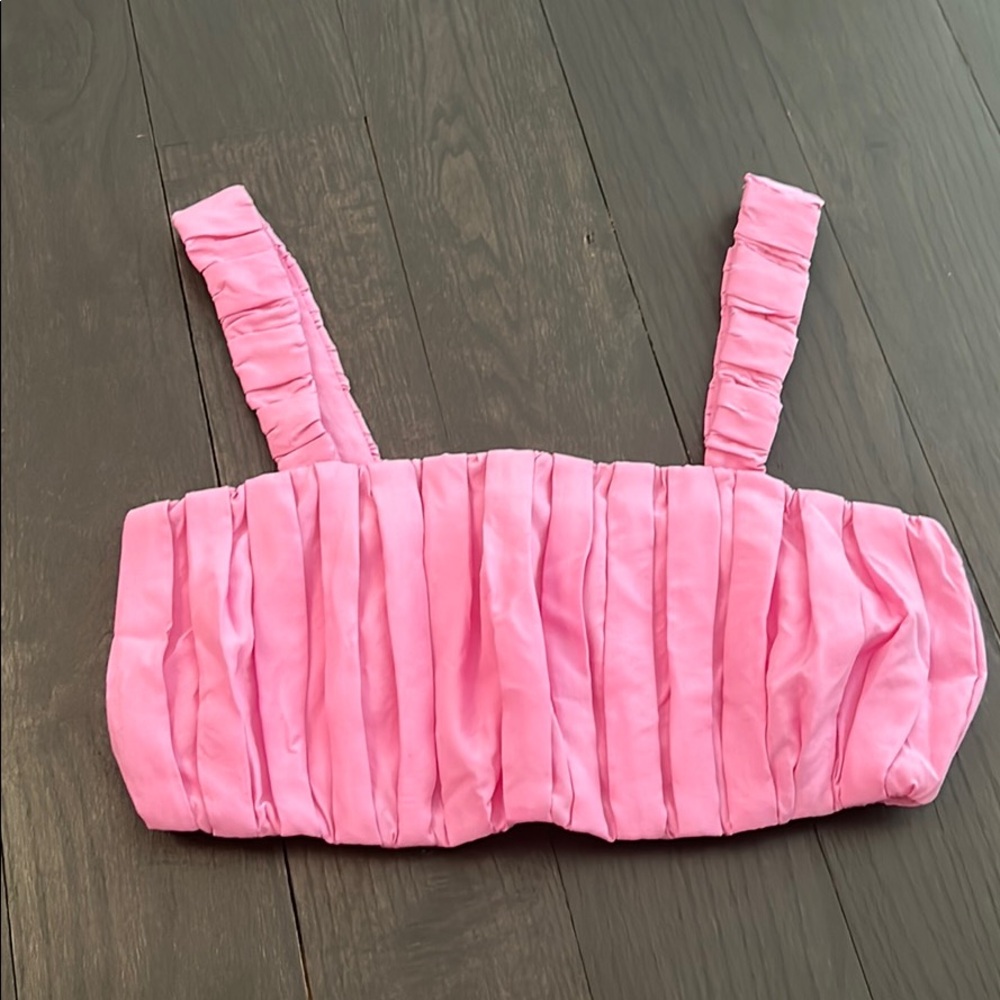 Pink cropped tank